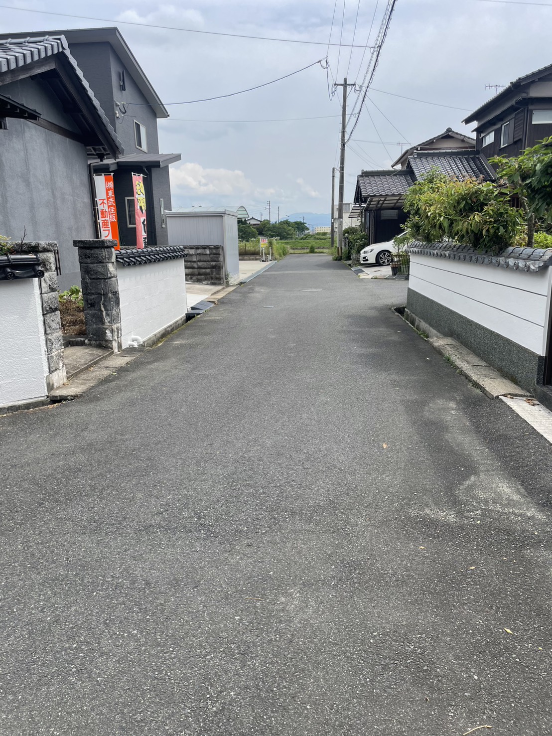 前面道路➀