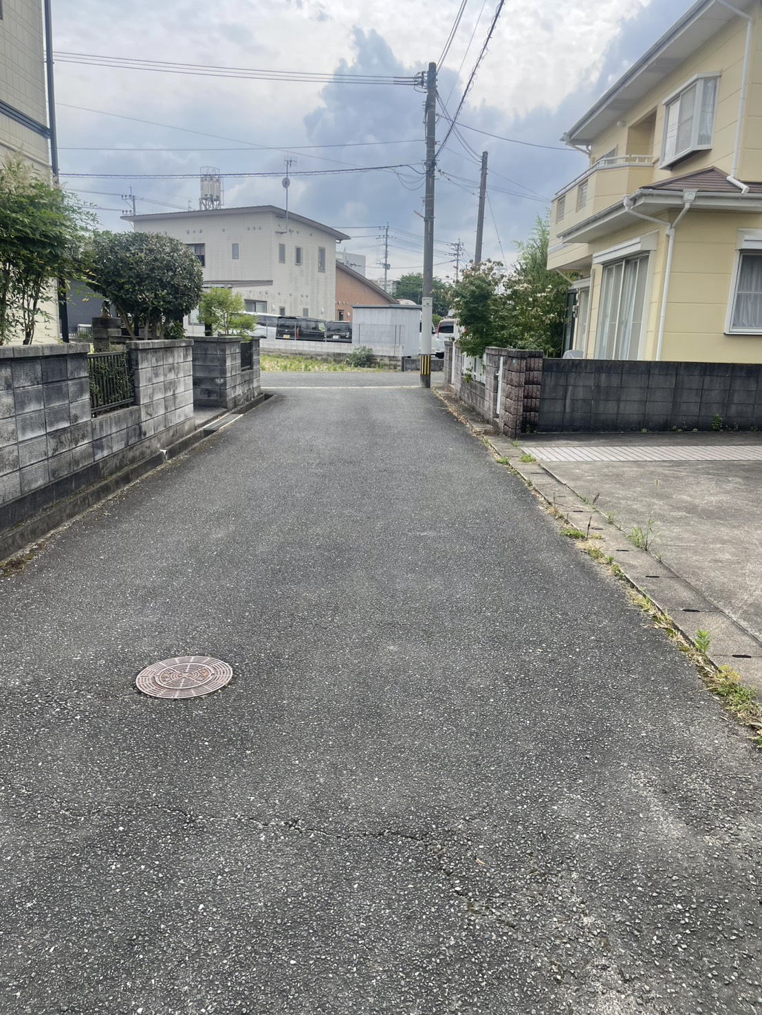 前面道路➀